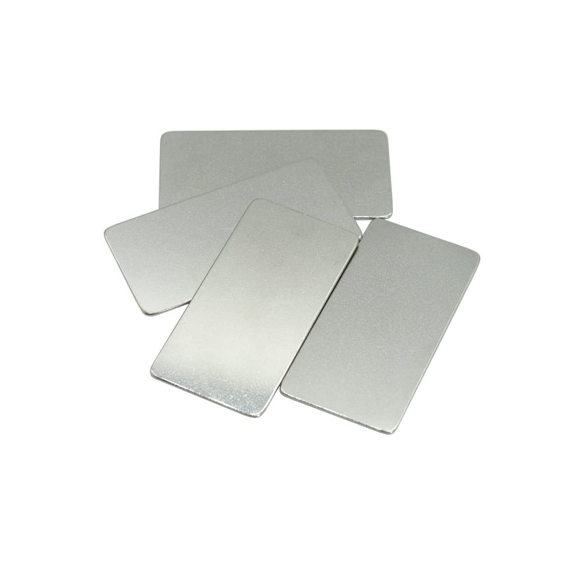 StayMax Stainless Steel Engraving Blank Tags Rectangle Stamping Blanks Blank Metal Plate 25 Pack 1x2Inch - Image 1