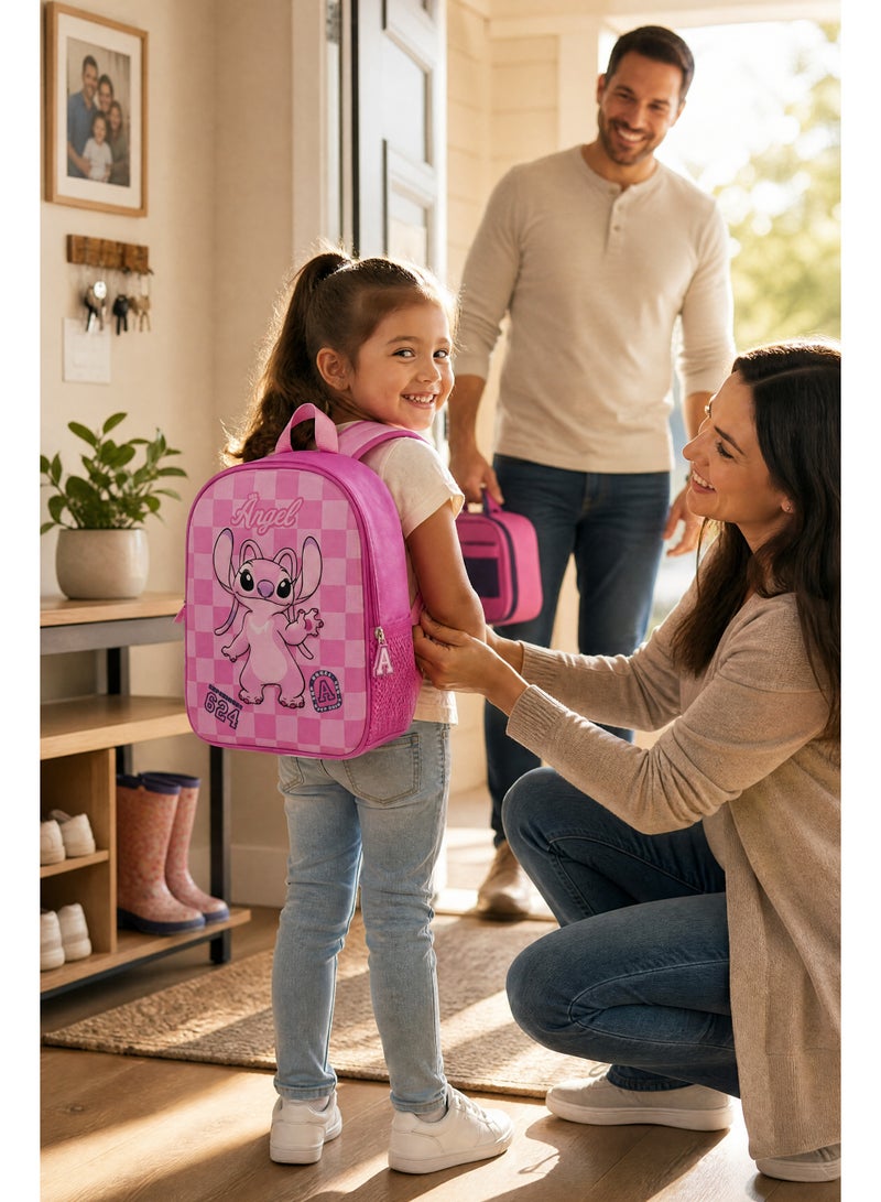 Disney Stitch Angel EVA Toddler Backpack 12" – Official Lilo & Stitch Angel Backpack, Lightweight Preschool School Bag, Hard Shell EVA Kids Travel Backpack - Image 2