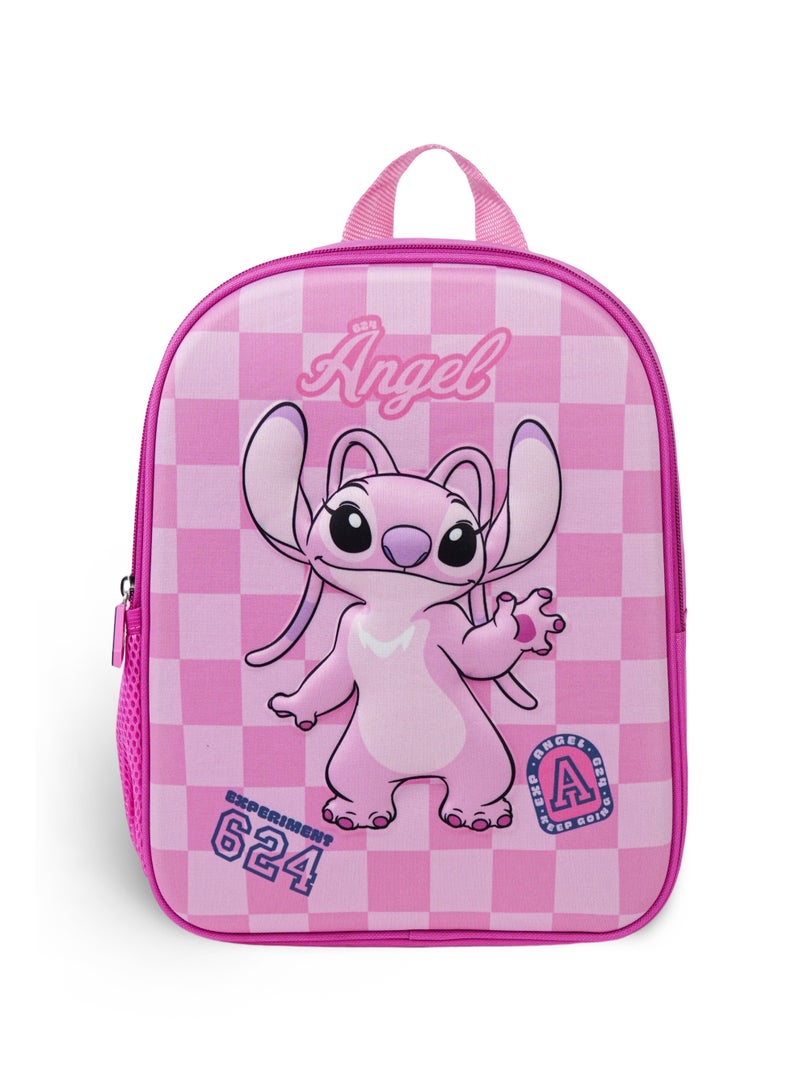 Disney Stitch Angel EVA Toddler Backpack 12" – Official Lilo & Stitch Angel Backpack, Lightweight Preschool School Bag, Hard Shell EVA Kids Travel Backpack - Image 1