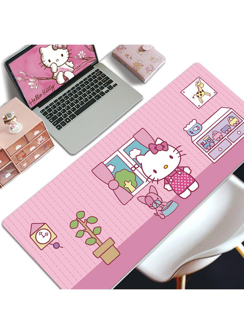 Y&D Hello Kitty Gift For Girls Gaming Mouse Pad Extended Large Mat Desk Pad Stitched Edges Mousepad Long Mouse Pad And Non-Slip Rubber Base Mice Pad 800X300X4mm - Image 1