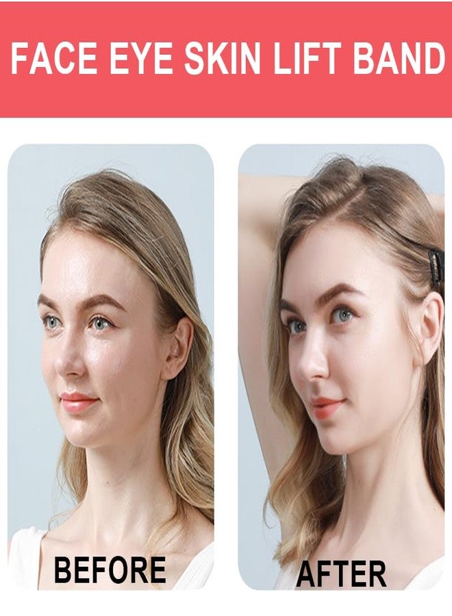4 Pcs Facelift Bands with Clips Patch Straps Adjustable Instantly Hairpin Facial Lifting Bands Facelift Bands Reusable Lifting Saggy Skin Patch Elastic Bands for Facial Wrinkles crow's feet - Image 4