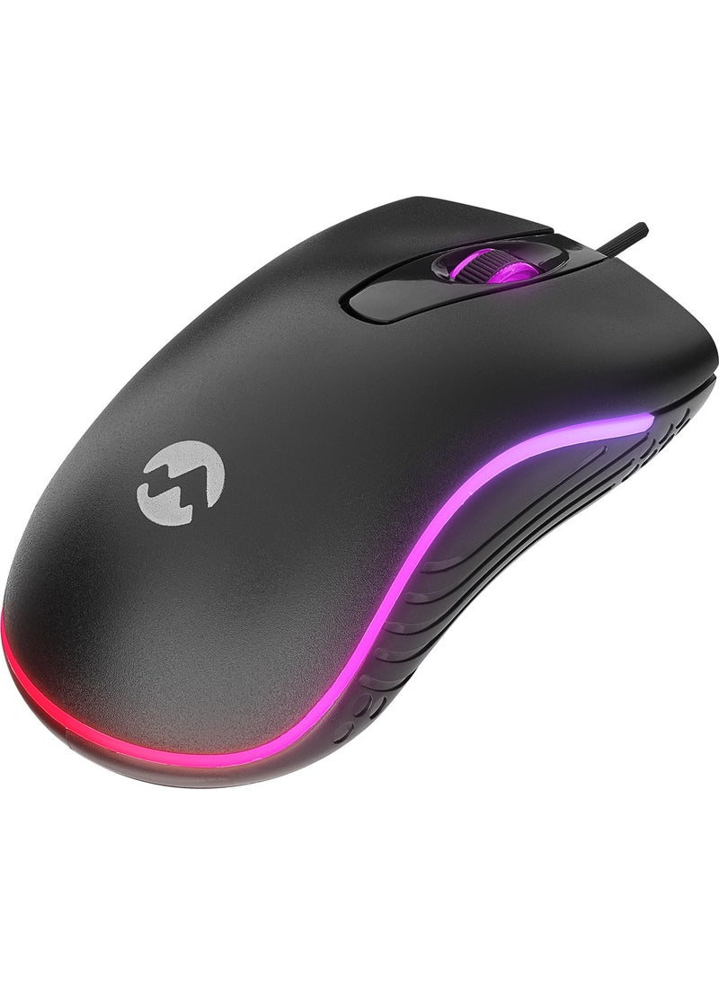 Everest SM-M9 USB Wired Black 3D Optical LED Mouse  - Image 2