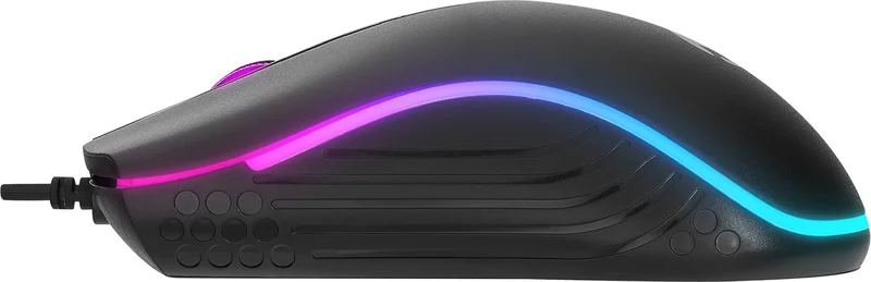 ايفرست ماوس USB سلكي أسود ثلاثي الأبعاد بصري LED SM-M9