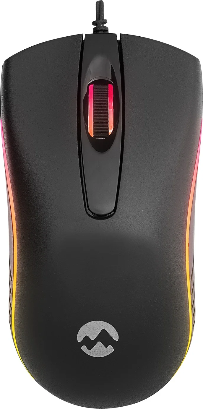 ايفرست ماوس USB سلكي أسود ثلاثي الأبعاد بصري LED SM-M9