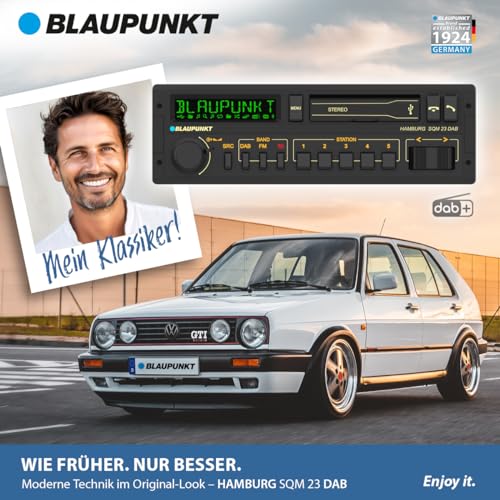 Blaupunkt راديو السيارة الرجعي Blaupunkt Hamburg SQM 23 DAB: تصميم الثمانينات مع تقنية حديثة، DAB+، بلوتوث، ودعم USB - Image 5
