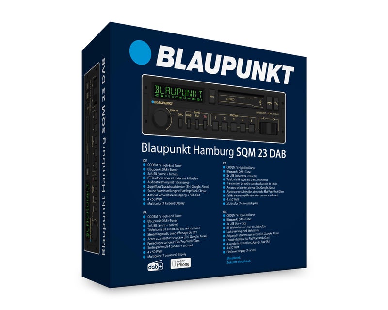Blaupunkt راديو السيارة الرجعي Blaupunkt Hamburg SQM 23 DAB: تصميم الثمانينات مع تقنية حديثة، DAB+، بلوتوث، ودعم USB - Image 4