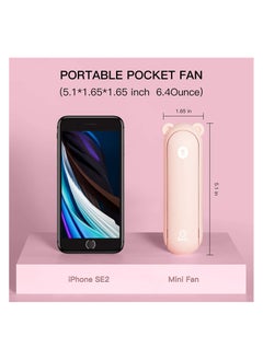 Handheld Fan with 4500 mAh Powerbank Max 46 Hours Runtime, Pocket Fan with Portable Battery Operated or USB Powered, Folding Personal Fan (Pink/3 Speeds ) - pzsku/Z10B3C30F20E1BF3E7523Z/45/_/1720063465/c9808399-b9dd-4cb3-894e-4afbbc237900