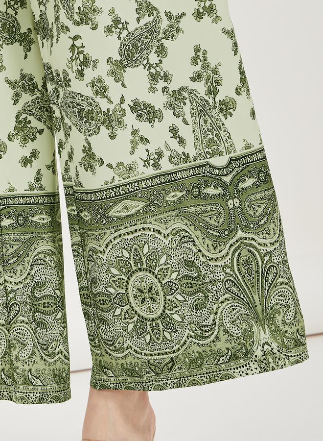 Styli All-Over Print Mid Rise Wide Leg Pants - Image 4