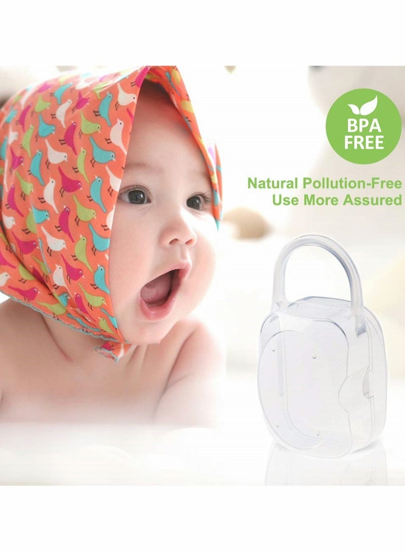 SYOSI 3 Pack Pacifier Case, Pacifier Container, Baby Pacifier Holder Box For Travel, Bpa Free Pacifier And Nipple Shield Cases, Keeps Baby’S Binkies Clean And Accessible, Pacifier Accessories  - Image 3