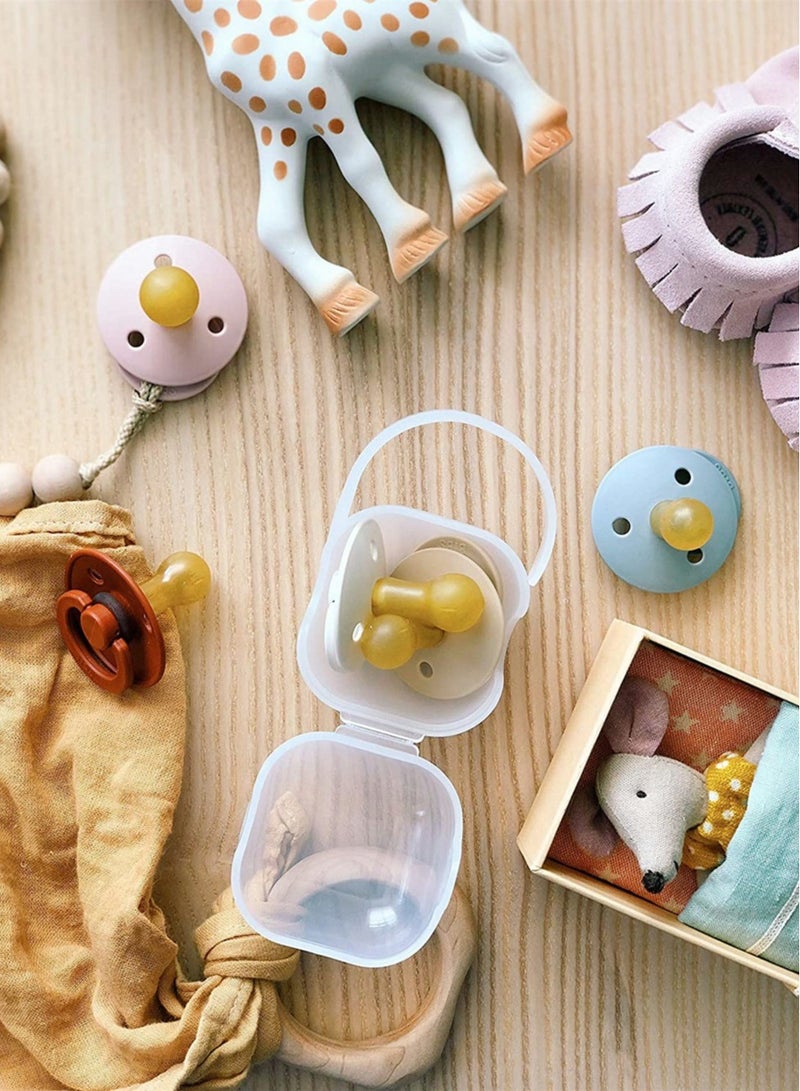 SYOSI 3 Pack Pacifier Case, Pacifier Container, Baby Pacifier Holder Box For Travel, Bpa Free Pacifier And Nipple Shield Cases, Keeps Baby’S Binkies Clean And Accessible, Pacifier Accessories  - Image 4