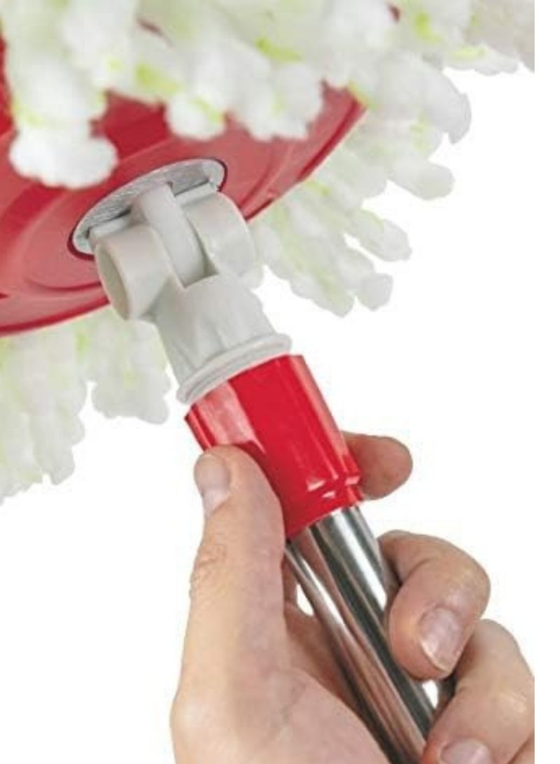 ممسحة دوارة متعددة الاستخدام برأس ميكروفايبر قابلة للتبديل – تنظيف عميق وسهل مع عصا معدنية قابلة للتعديل لراحة أكبر في كل ركن من منزلك - Image 3