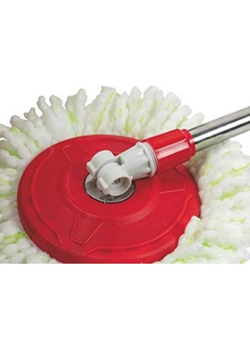 ممسحة دوارة متعددة الاستخدام برأس ميكروفايبر قابلة للتبديل – تنظيف عميق وسهل مع عصا معدنية قابلة للتعديل لراحة أكبر في كل ركن من منزلك - Image 4