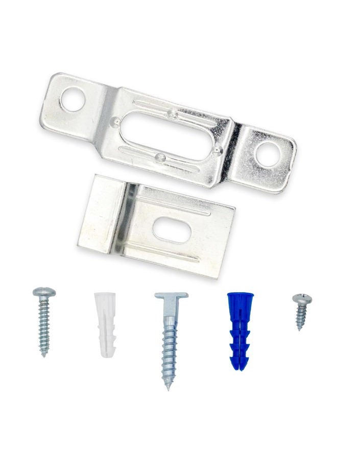ArtRight T-Lock security hangers locking hardware set for (25) wood or aluminum picture frames plus free HARDENED wrench - Image 1