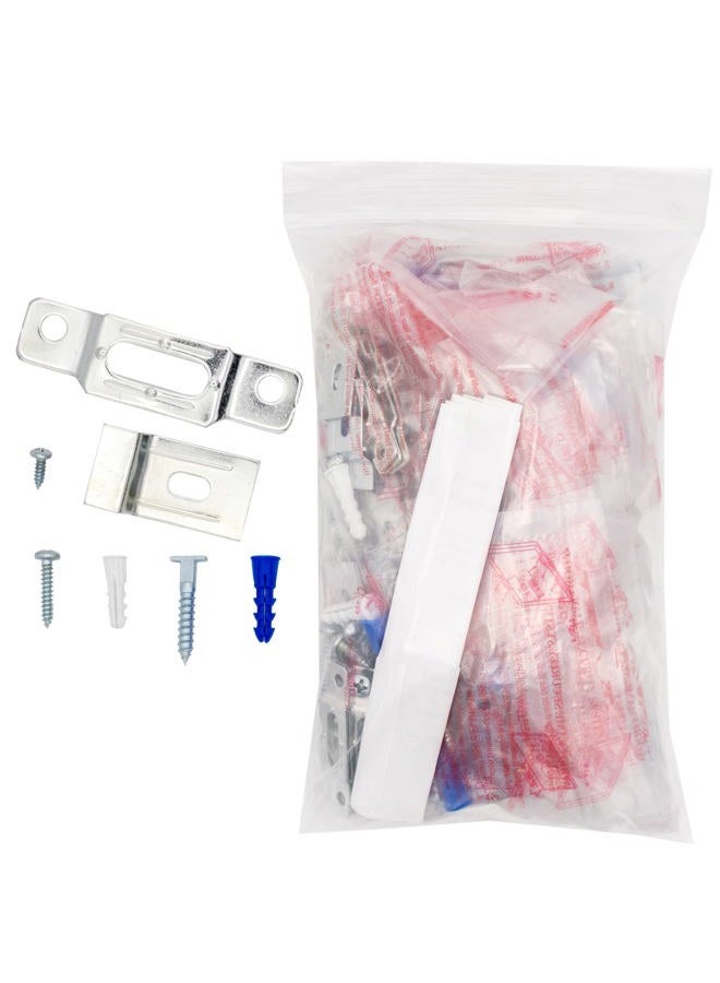 ArtRight T-Lock security hangers locking hardware set for (25) wood or aluminum picture frames plus free HARDENED wrench - Image 2