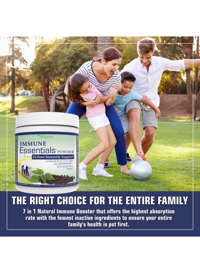 Wellgenix Immune Essentials - Multivitamin Powder for Men, Women & Kids - Vegan Supplement with Vitamins C, D Elderberry Zinc, Echinacea for Toddler, Kid & Adult - 7.57g (Raspberry Lemonade) - Image 3