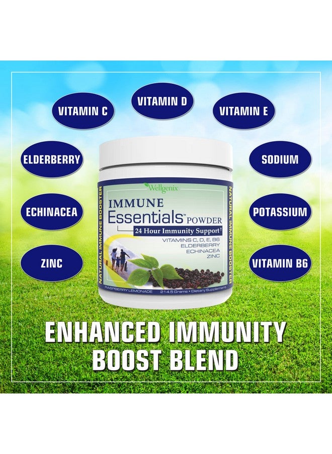 Wellgenix Immune Essentials - Multivitamin Powder for Men, Women & Kids - Vegan Supplement with Vitamins C, D Elderberry Zinc, Echinacea for Toddler, Kid & Adult - 7.57g (Raspberry Lemonade) - Image 4