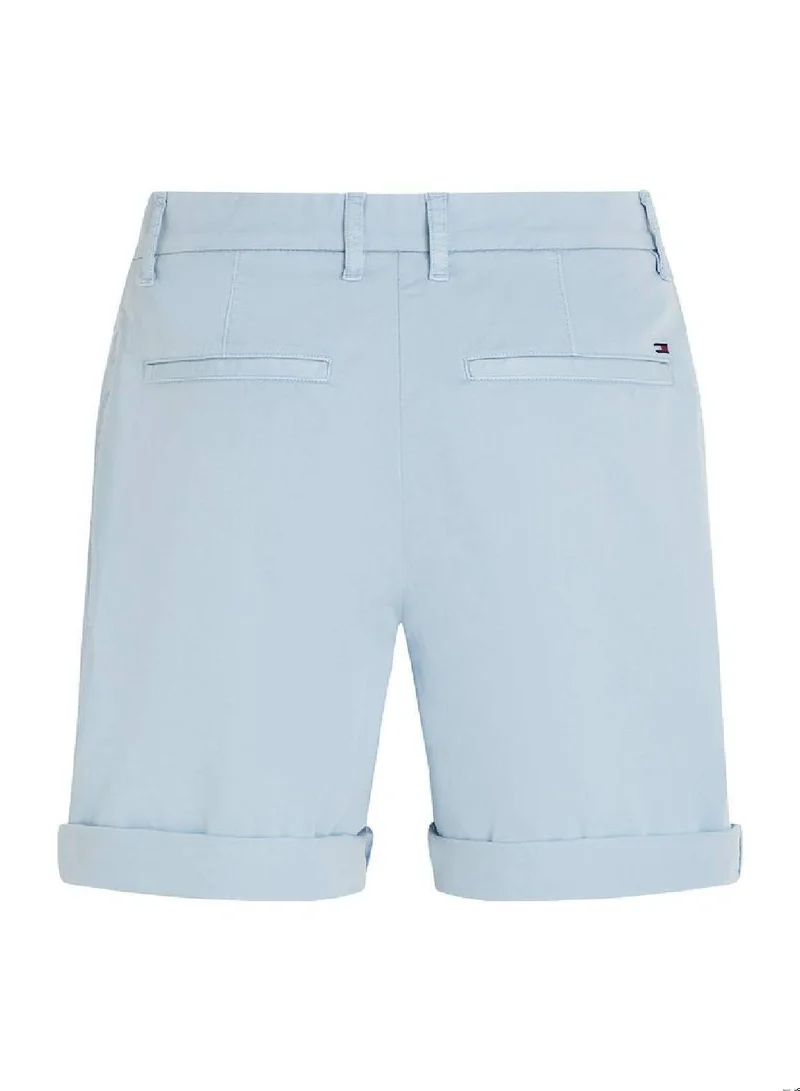 TOMMY HILFIGER Garment Dyed Turn-Up Mom Chino Shorts