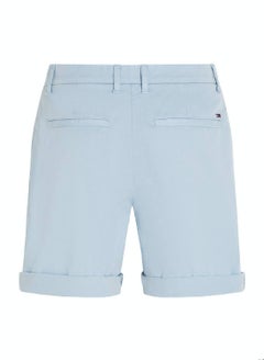 TOMMY HILFIGER Women's Garment Dyed Turn-Up Mom Chino Shorts -  Stretch cotton blend, Blue  - Image 4