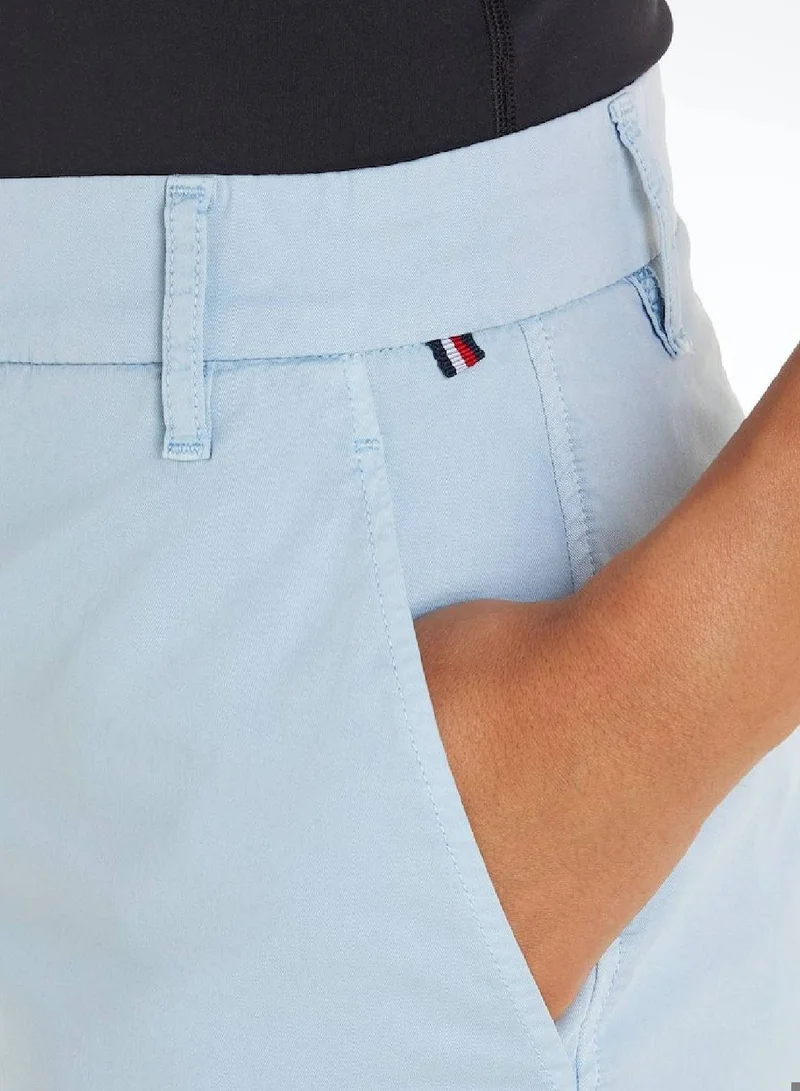 TOMMY HILFIGER Garment Dyed Turn-Up Mom Chino Shorts