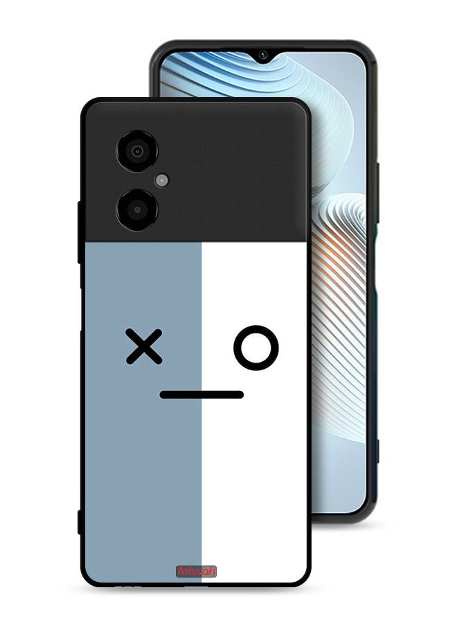 Tolwak Xiaomi Poco M4 5G Protective Case Cover Face Icons - Image 1