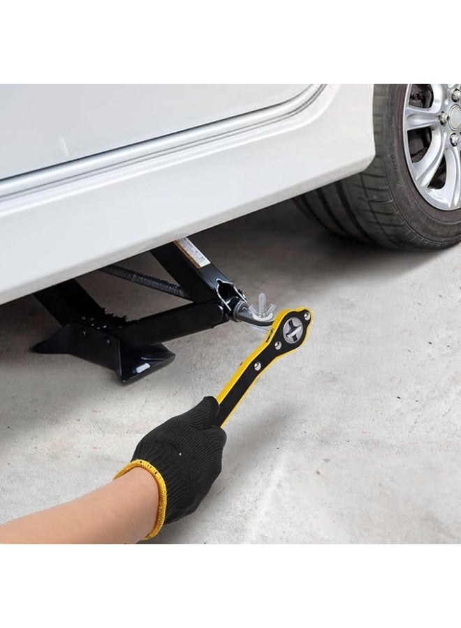 مفتاح عدة بسقاطة عالمي دوار 360° – موفر للمجهود وسهل الاستخدام – أداة عملية لمقبض رفع السيارة وفك وربط الإطارات - Image 3