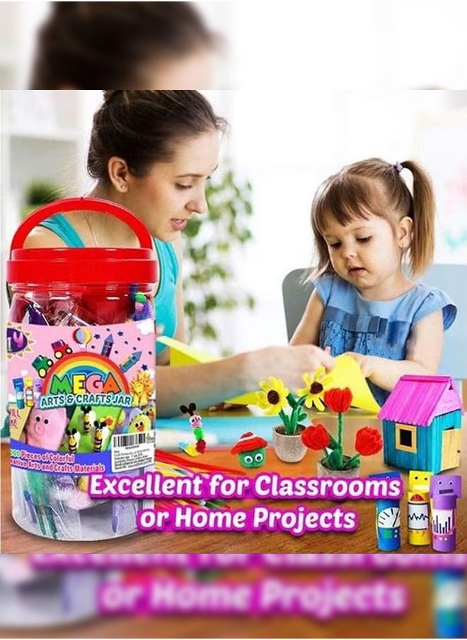 Haidue - 1000-Piece Colourful Creative Art And Craft Jar For Classroom And Home Projects（Random Color） - Image 1