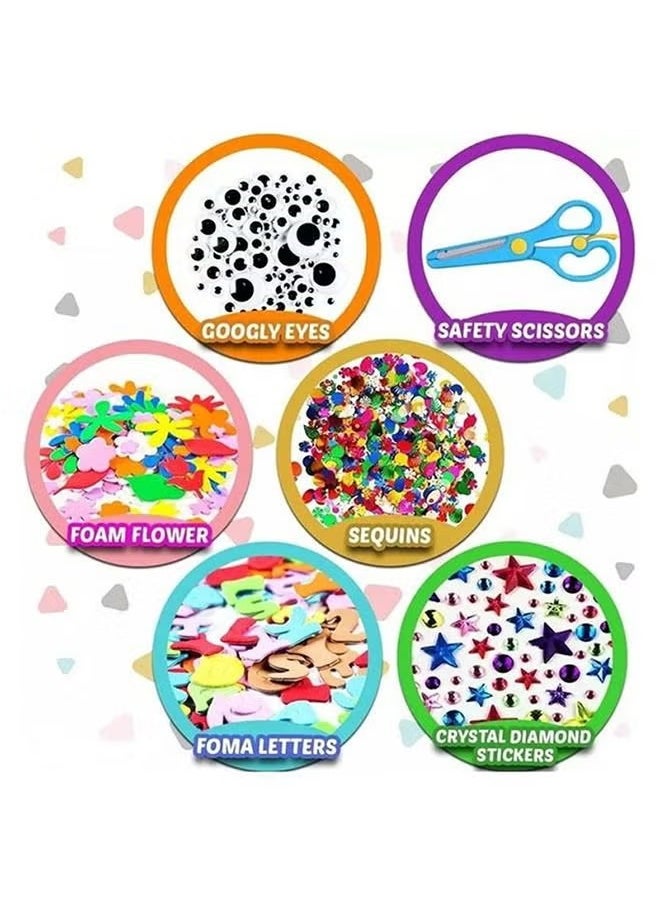 Haidue - 1000-Piece Colourful Creative Art And Craft Jar For Classroom And Home Projects（Random Color） - Image 1