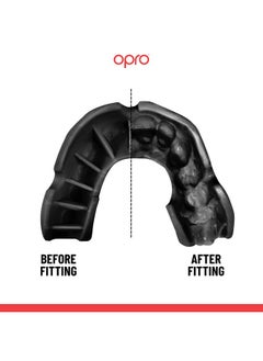 OPRO OPRO Bronze Level UFC Adult and Youth Sports Mouthguard with Case and Fitting Device, Gum Shield for UFC, MMA, Boxing, BJJ and Other Combat Sports (Black, Adult)  - Image 4