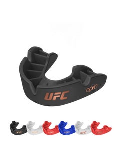 OPRO OPRO Bronze Level UFC Adult and Youth Sports Mouthguard with Case and Fitting Device, Gum Shield for UFC, MMA, Boxing, BJJ and Other Combat Sports (Black, Adult)  - Image 1