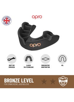 OPRO OPRO Bronze Level UFC Adult and Youth Sports Mouthguard with Case and Fitting Device, Gum Shield for UFC, MMA, Boxing, BJJ and Other Combat Sports (Black, Adult)  - Image 3