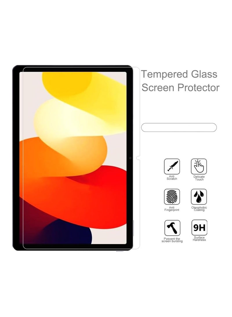 2 Pieces HD Scratch Proof Screen Protector Tempered Glass Compatible with Xiaomi Redmi Pad SE 11-inch 2023 Tablet Protective Film - Image 2