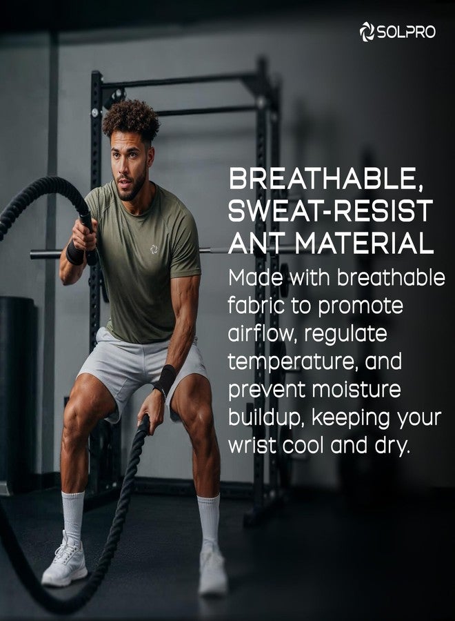 Solpro Vita Strap Wrist Guard for Men & Women | Joint Stabiliser for All Sports, Gym & Rehab Workouts | Joint Pain Relief for Active Lifestyle Injury Recovery & Arthritis (Black) - Image 4