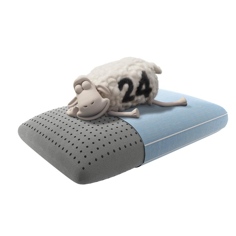 Serta Perfect Sleeper Graphite Infused Memory Foam Pillow Oversized Traditional 1 Count Pack of 1Grey