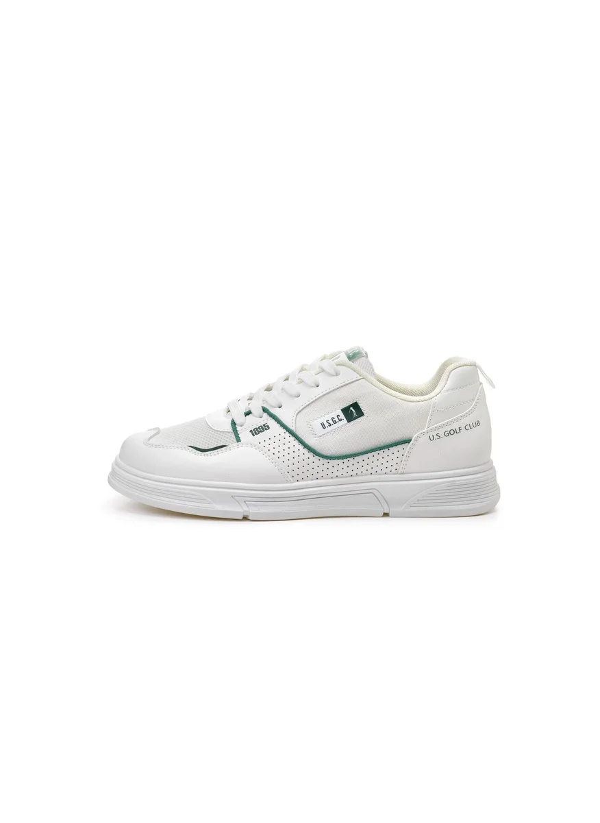 U.S. Golf Club Mens Sneakers White-Green Sneakers | Casual | Retro Style | Italy