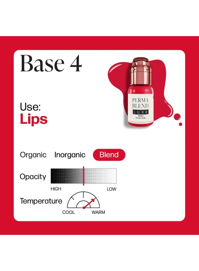 Perma Blend Lip Pigment – Perma Blend Luxe (Carla Ricciardone Embody) Base-4 15ml | Professional Permanent Makeup Lip Blush Tattoo Ink | High Retention, Vegan, True-to-Tone Healing Semi-Permanent Lip Color | SKU: LXCB41/2-S - Image 5
