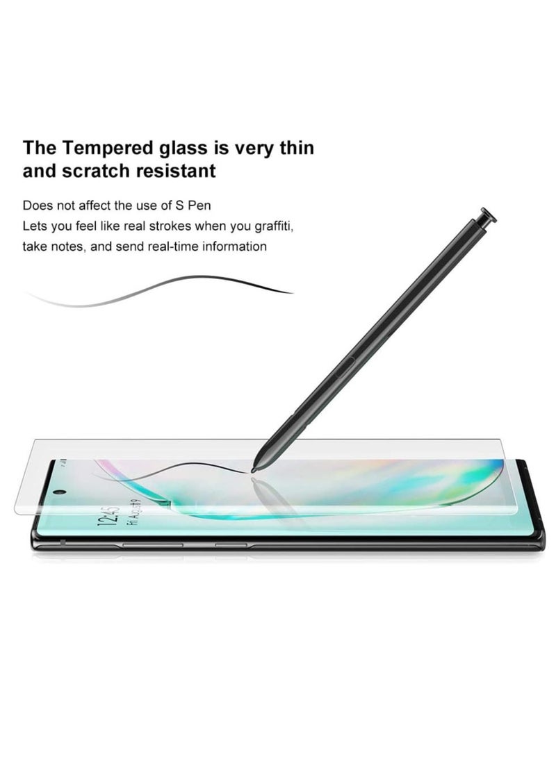 ELTRAZONE - Galaxy Note 10 Privacy Screen Protector, Protective Film[3D Curved] [Case Friendly] 9H Hardness Anti-Spy Tempered Glass Filmy, - Image 1