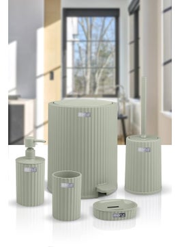 ‎okyanus Home Coliseum Green 5-Piece Bathroom Set 