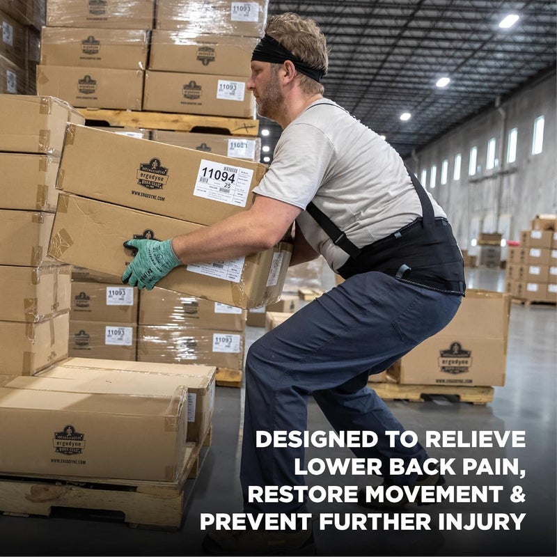 Ergodyne ProFlex 2000SF Back Support Brace 85 Spandex VShape Design and Patented Stays for Added Support Small - Image 2