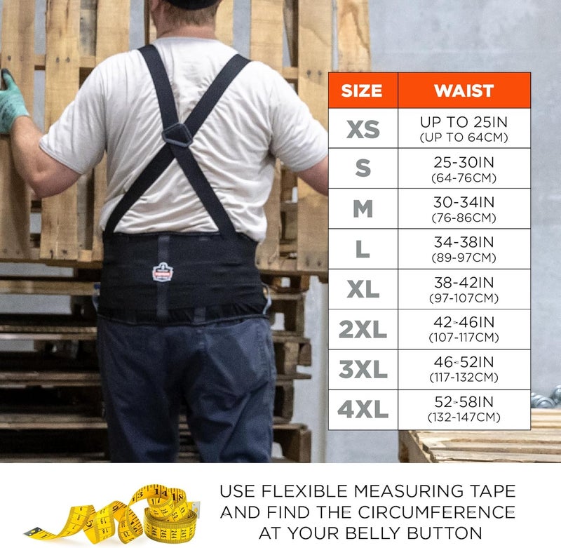 Ergodyne ProFlex 2000SF Back Support Brace 85 Spandex VShape Design and Patented Stays for Added Support Small - Image 5