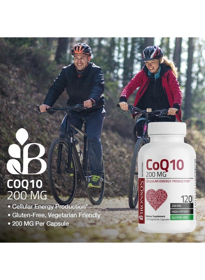 Bronson برونسون CoQ10 200 ملغ إنتاج الطاقة الخلوية عالية الفعالية، 60 كبسولة نباتية - Image 3