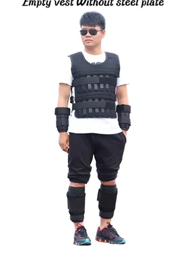 Weighted Vest - Fitness Running Exercise Weight Vest, Training Sports Loading Weight Vest For Men Women Suitable 15kg (when loading steel bars)