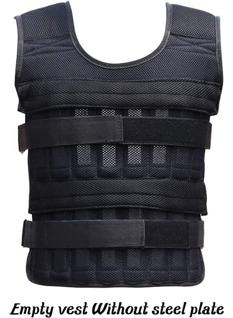 Weighted Vest - Fitness Running Exercise Weight Vest, Training Sports Loading Weight Vest For Men Women Suitable 15kg (when loading steel bars)