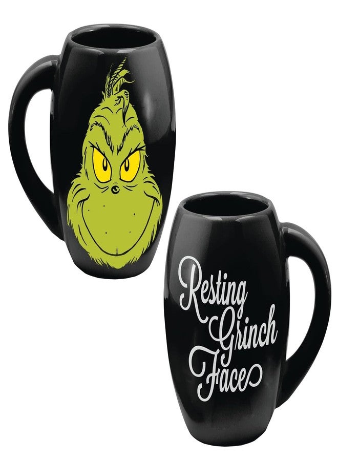 Bioworld Dr. Seuss GRINCH Resting Grinch Face Heat Reactive Color Changing Tea Coffee Mug Cup 20 Oz. - Image 4