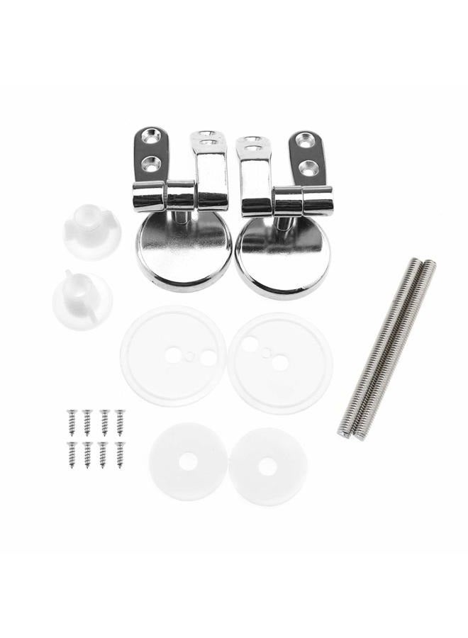 SING F LTD Zinc Alloy Finished Replacement Universal WC Hinge for MDF Wooden Toilet Seat Resin Toilet Cover - Image 1