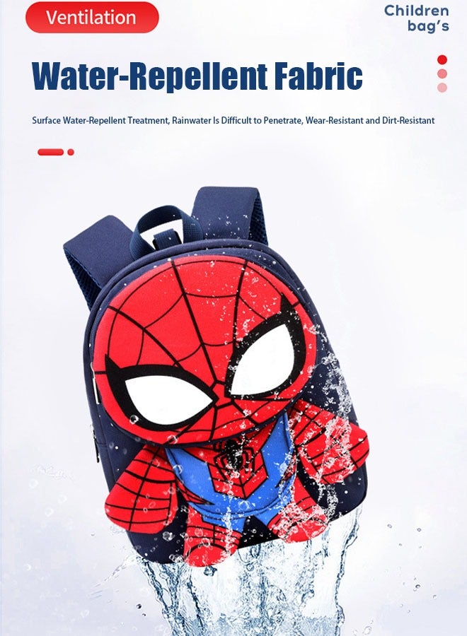 حقيبة مدرسية للأطفال مزودة بحبل مضاد للضياع، حقيبة مدرسية صغيرة للأطفال، حقيبة ظهر مقاومة للضياع ومقاومة للماء (ب) - Image 4