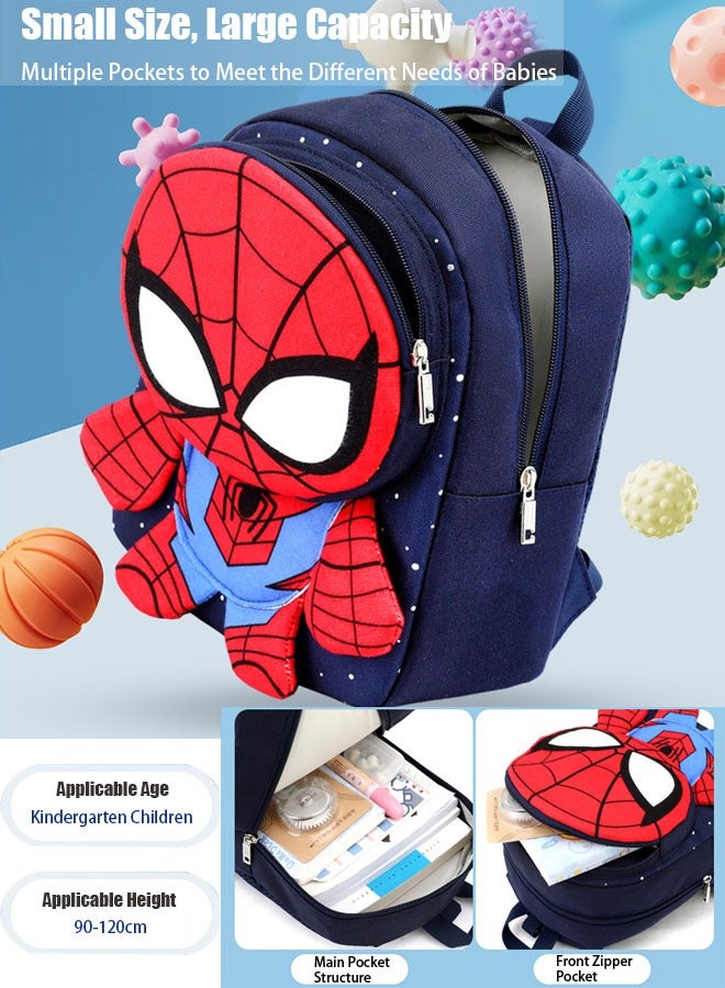 حقيبة مدرسية للأطفال مزودة بحبل مضاد للضياع، حقيبة مدرسية صغيرة للأطفال، حقيبة ظهر مقاومة للضياع ومقاومة للماء (ب) - Image 3