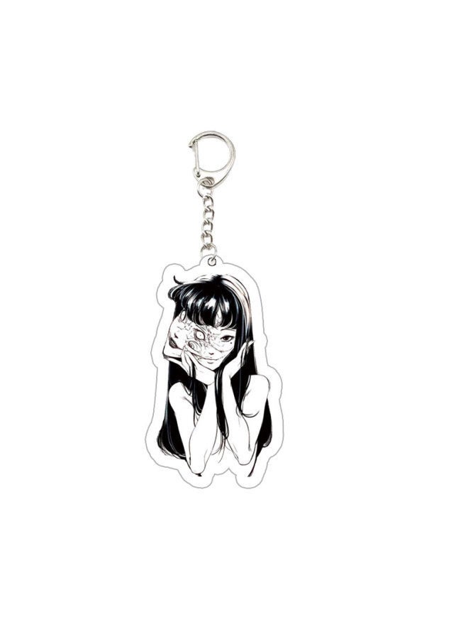 Generic Junji Ito Key Chain Ring Keychain for Accessories Bag Acrylic Pendant Keyring Chains Jewelry Gifts-Color:Junji 5  - Image 3