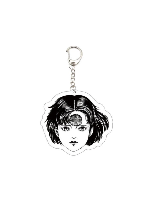 Generic Junji Ito Key Chain Ring Keychain for Accessories Bag Acrylic Pendant Keyring Chains Jewelry Gifts-Color:Junji 5  - Image 5