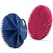 BEAUTAIL Silicone Body Scrubber 2 Pack BEAUTAIL Shower Bath Scrubber More Hygienic Than Traditional Loofah Lather Nicely Gentle Exfoliating Brush for Women Men Baby Sensitive Skin BlueRose - Image 2