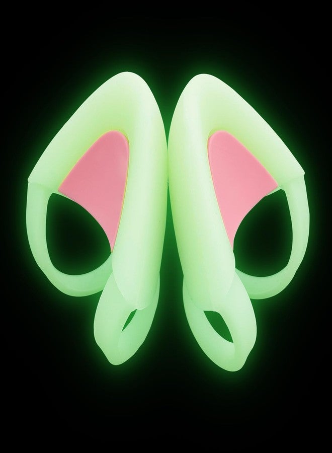 REEYEAR Glow in Night Cute Cat Ears Fits for HypreX Cloud/Cloud Stinger/Cloud Flight Headsets, Universal Fit Lovely Kitty Adjustable Attachment Straps for Gaming Headphone,Light Yellow&Pink - Image 1